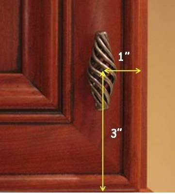 drawer pull placement