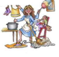 Animated Cleaning Women Pictures, Images and Photos