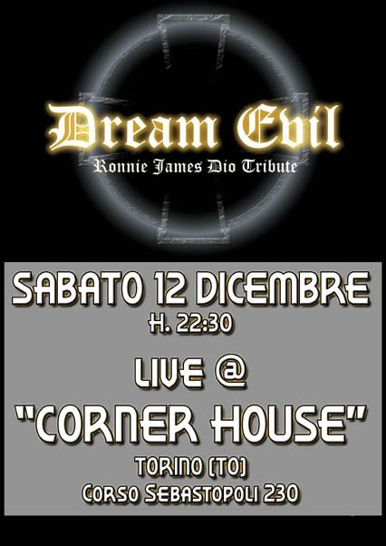 Live @ CORNER HOUSE Rock Pub, Torino, sabato 12/12/09 ore 22,30