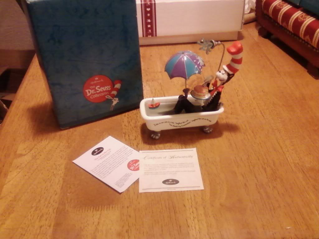 Hallmark Limited Edition Dr. Seuss Cat in the Hat in the Tub Figu