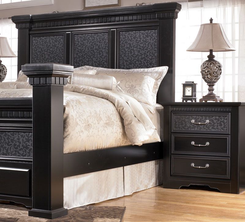 Angelo - 5pcs Old World Black Queen King Storage Poster Bedroom ...