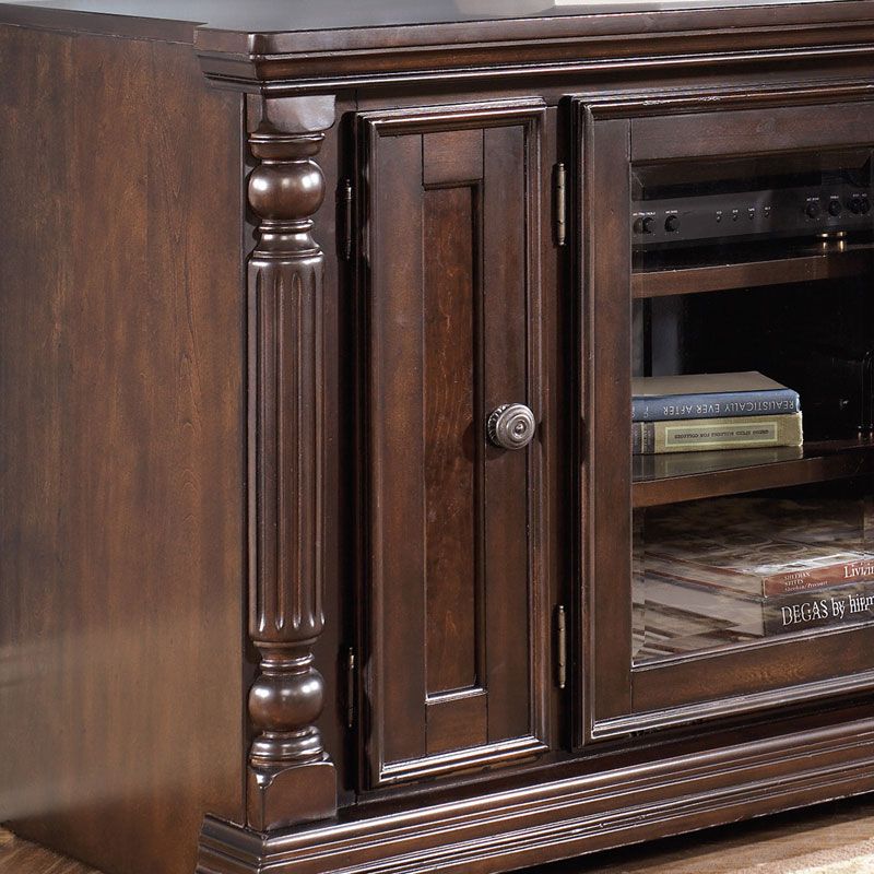 BARBADOS 64" TRADITIONAL BIRCH TV ENTERTAINMENT CENTER LIVING ROOM