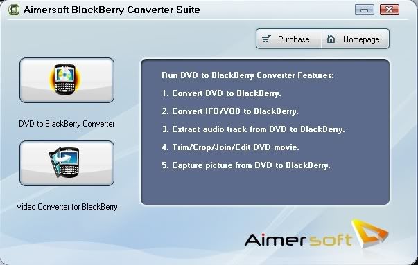 Aimersoft BlackBerry Converter Suite v1.0.Chuyển đổi vdeo cho Blackberry