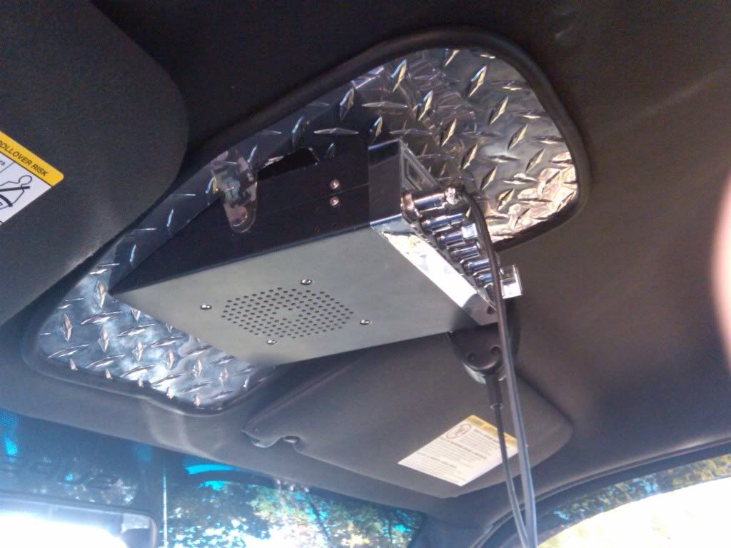 DIY CB Radio Overhead Install Ford Powerstroke Diesel Forum
