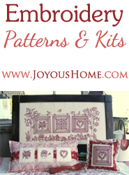 Embroidery Patterns and Kits at Joyous Home!