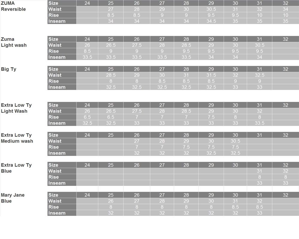 Gomer Blog Jeans Size Chart gomer-blog-jeans-size-chart