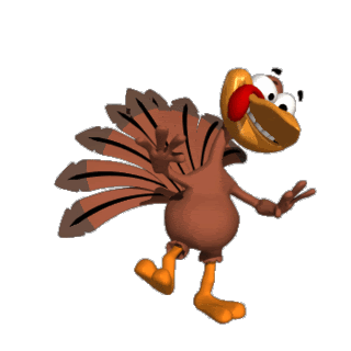 Dancing Thanksgiving Turkey