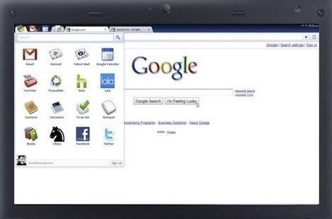 Google Chrome Os Laptop. Google CR-48 Chrome OS Laptop