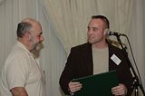 2007SpringConvention070.jpg Rocco receives Senate Citation from Nick Troutman from Sen Madigan\'s office image by PFSC