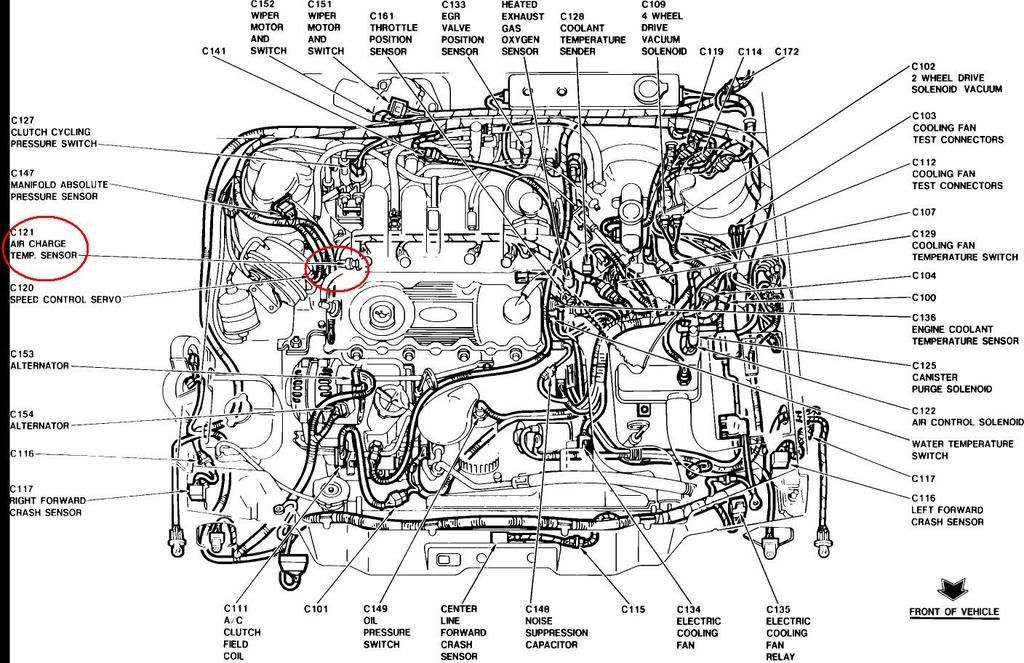 Where is the IAT sensor located on a 91 tempo - Ford Forums - Mustang