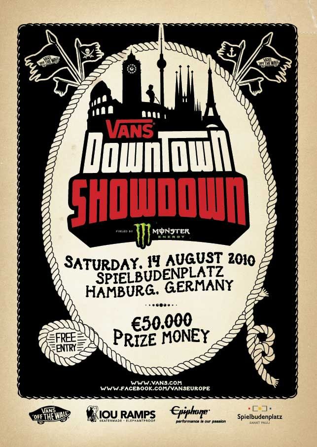 Vans Downtown Showdown 2010 Hamburg flyer