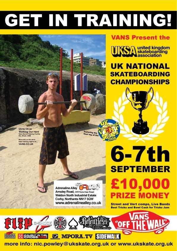 UKSA National Skateboard Championships flyer