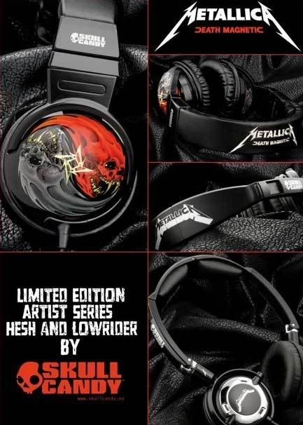 Metallica headphones from Skullcandy