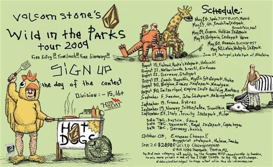 Volcom's Wild in the Parks 2009 flyer Volcom's Wild in the Parks 2009 flyer