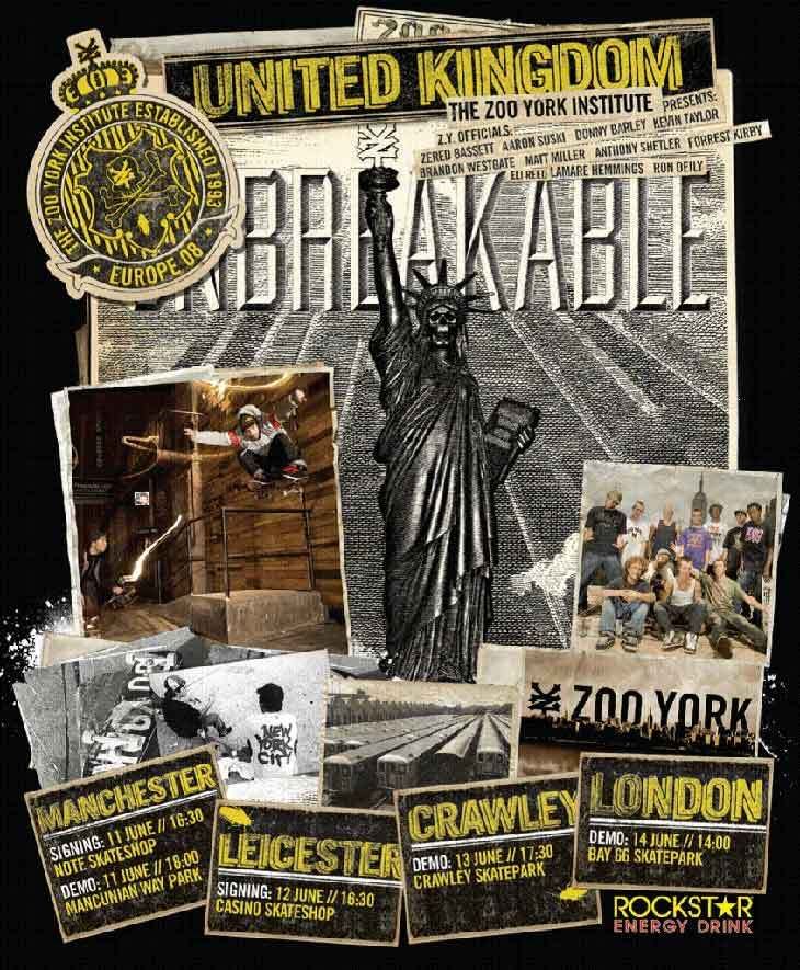 Zoo York UK tour