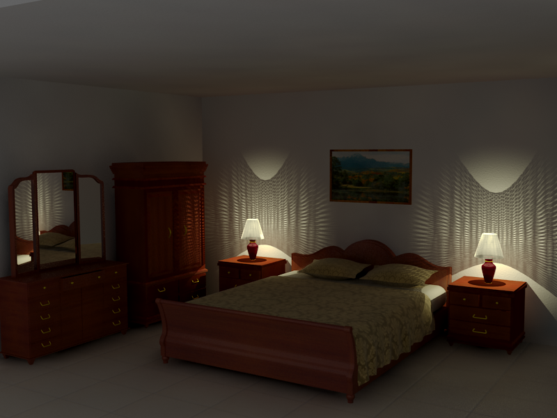 Bedroom at Night- 3ds max + vray photo bedroom_night.png
