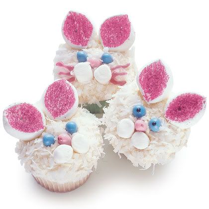 simple easter bunny cupcakes. easter bunny cupcakes