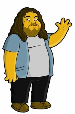 hurley lost personagem simpsons hurley lost personagem simpsons