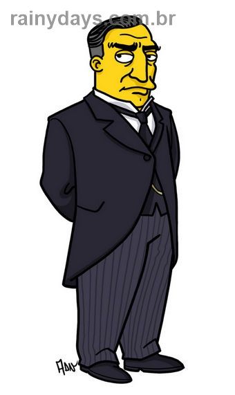 Personagens de Downton Abbey Simpsonizados 2