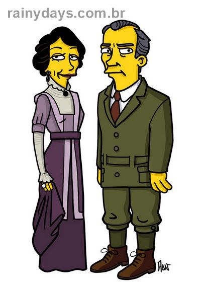 Personagens de Downton Abbey Simpsonizados 3