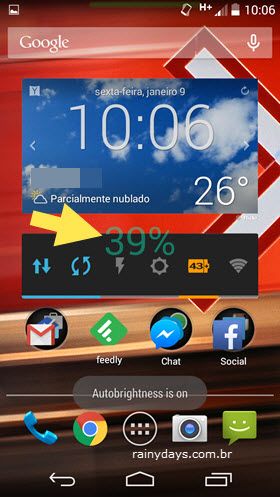 Ajustar Brilho da Tela pela Barra de Status Android 5