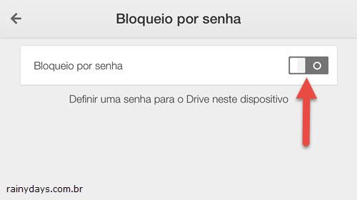 Bloquear Google Drive com Senha 3