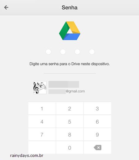 Bloquear Google Drive com Senha 4