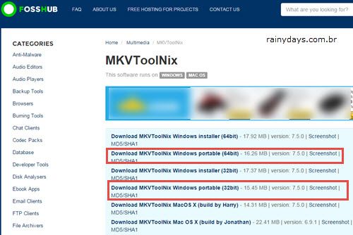 Converter MKV com Legendas para MP4 2