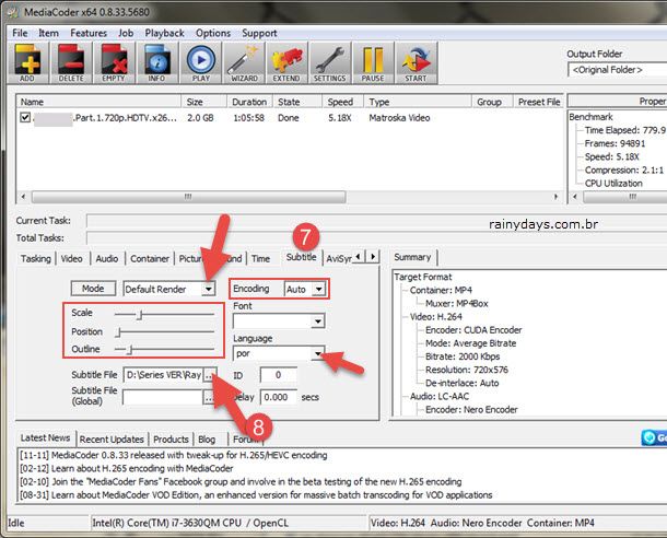Converter MKV com Legendas para MP4 Converter MKV com Legendas para MP4