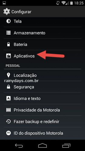 Desinstalar Aplicativos no Android 4