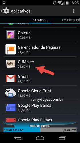 Desinstalar Aplicativos no Android 5