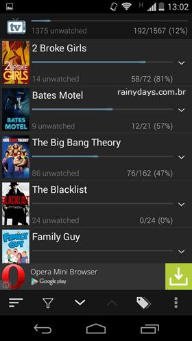 Gerenciar Séries de TV no Android 11