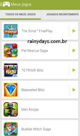 Google Play Games para Jogos do Android 3