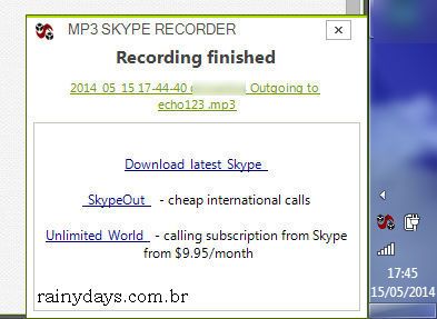 Gravar Conversa de Voz no Skype 3