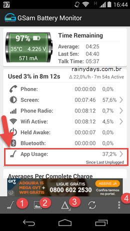 Ver Qual Aplicativo está Gastando Bateria no Android 1