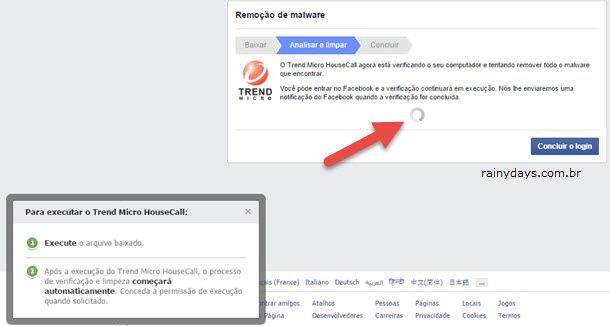 Remover Aviso de Malware do Facebook 5