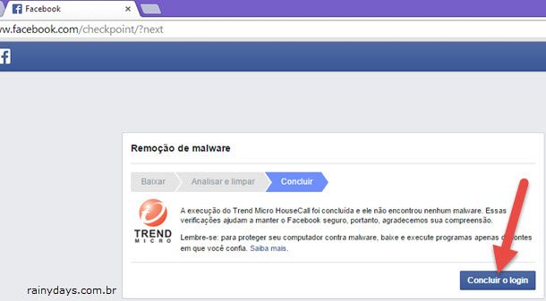 Remover Aviso de Malware do Facebook 7