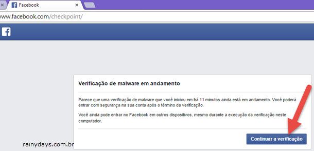 Remover Aviso de Malware do Facebook 8