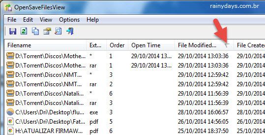 Ver Lista de Arquivos Abertos Recentemente Windows 3