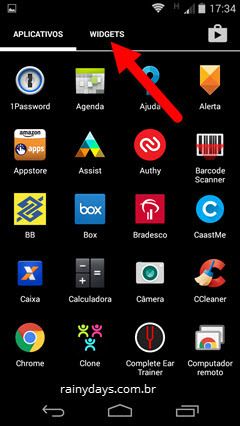 Adicionar Widget de um Contato na Tela do Android 2
