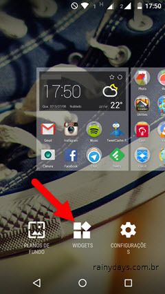 Adicionar Widget de um Contato na Tela do Android 8