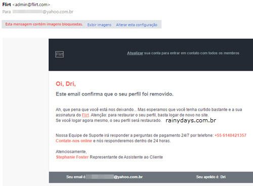 excluir conta do Flirt permanentemente 4 excluir conta do Flirt permanentemente 4
