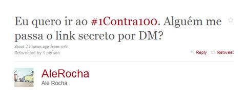 Twitter Eu também quero o tal link, se ele existir...