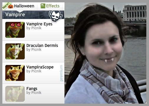 Vampiro Site permite criar efeitos vampirescos