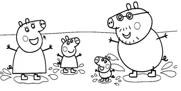 Desenhos da Peppa Pig para colorir