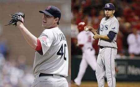 John Lackey (L), Matt Garza (R) - AP Photos