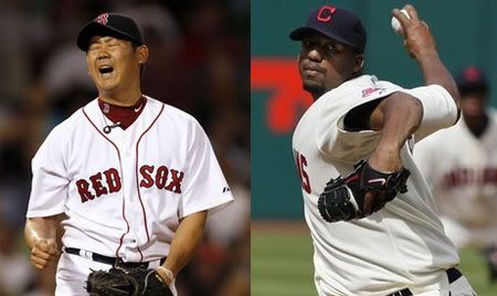 Daisuke Matsuzaka (L), Fausto Carmona (R) - AP Photos