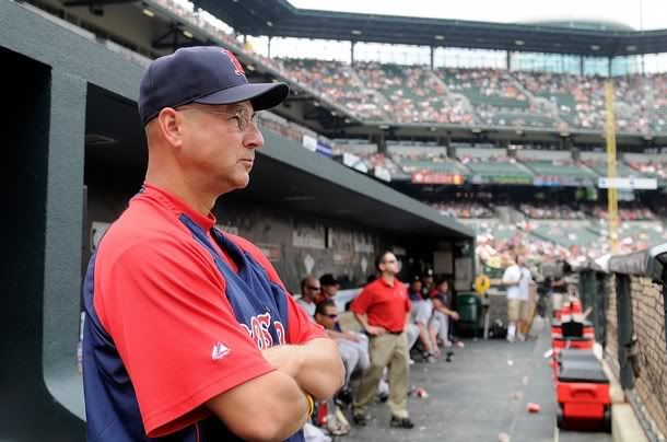 Manager Terry Francona of the Boston Red Sox watches the game against the Baltimore Orioles  at Camden Yards on May 2, 2010 in Baltimore, Maryland - Getty Images
