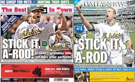 NY Post & NY Daily News sports covers for Monday, May 10