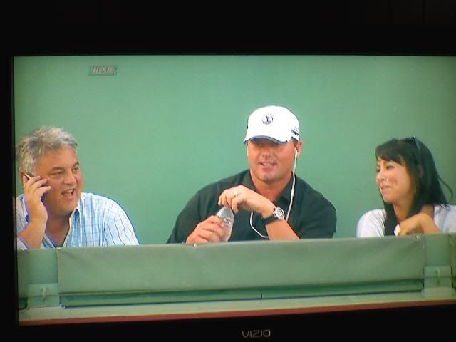 Roger Clemens at Fenway Park - NESN screenshot